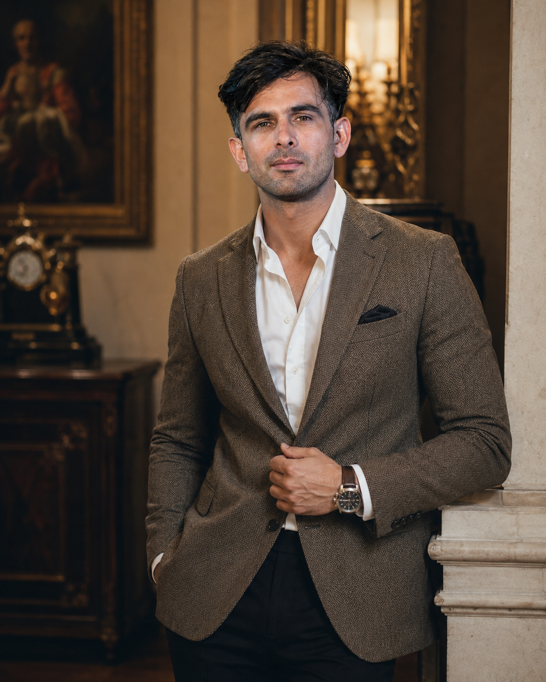 Old Money Fashion Portrait