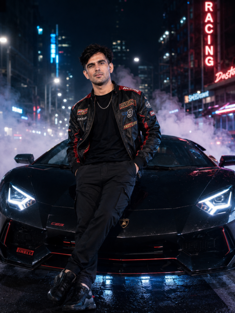 Luxury Car Drift Scene