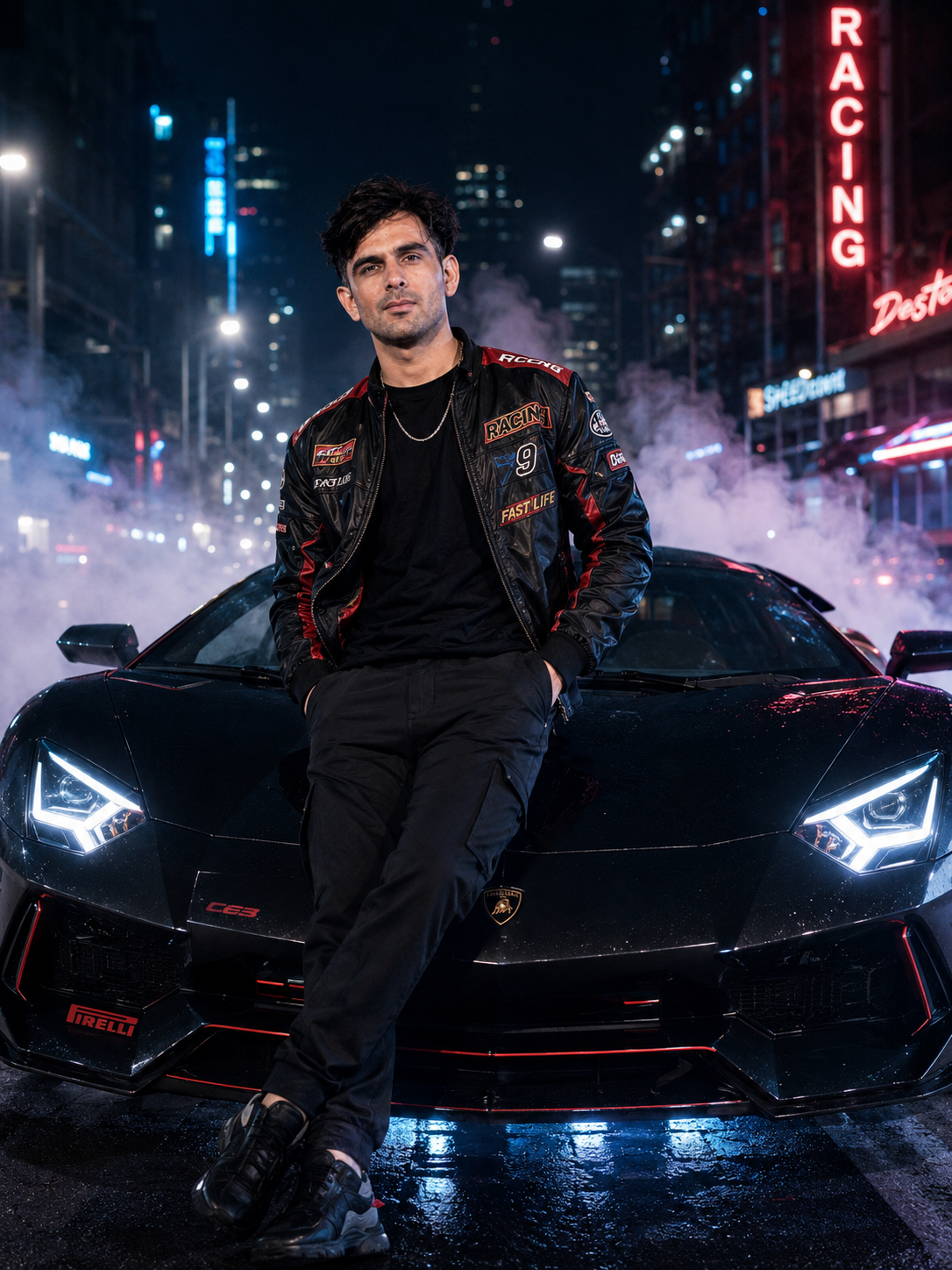 Luxury Car Drift Scene