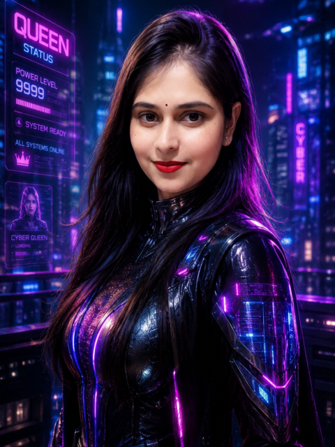 Futuristic Cyber Queen