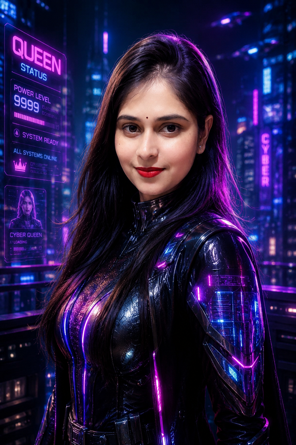 Futuristic Cyber Queen